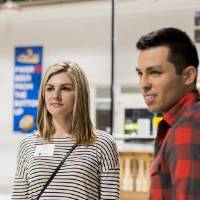 Two alumni play fowling at the Fowling Fun Event